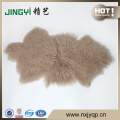 100% Genuine Mongolian Sheepskin Fur Red